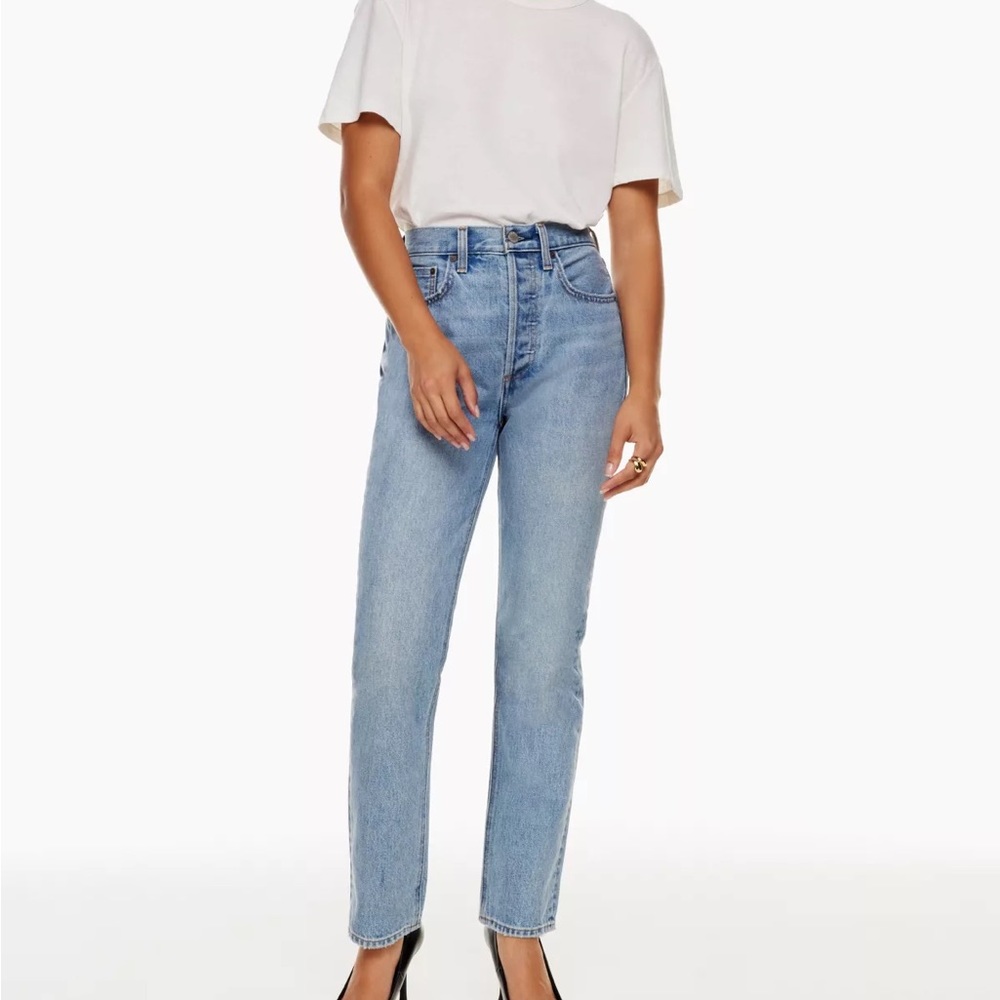 Aritzia Denim Forum Dillon High Rise Slim 28L